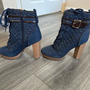 Denim Style Heels